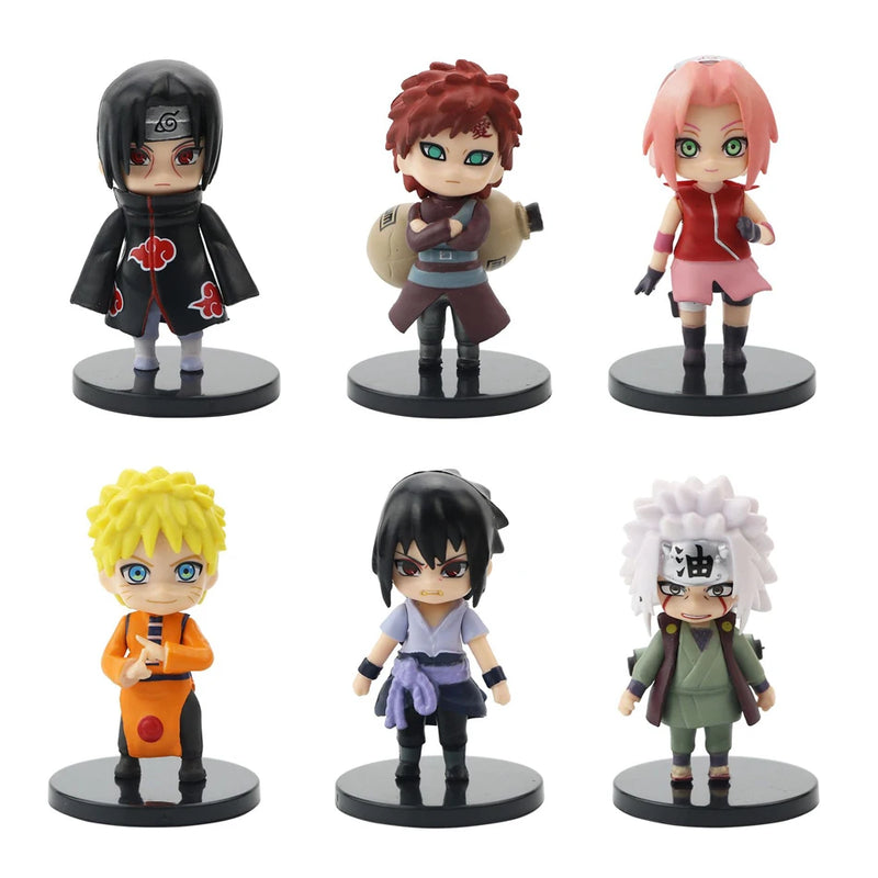 Kit 12 Peças Miniaturas Naruto Shippuden