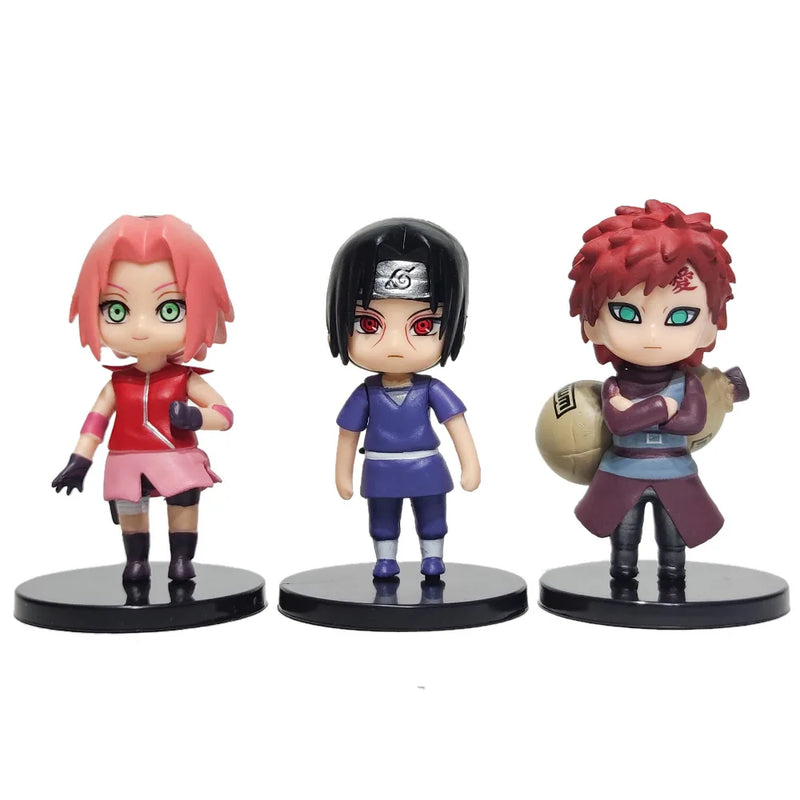 Kit 12 Peças Miniaturas Naruto Shippuden