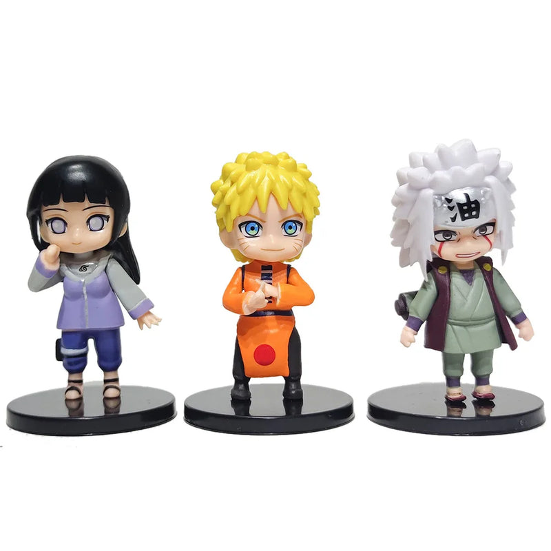 Kit 12 Peças Miniaturas Naruto Shippuden