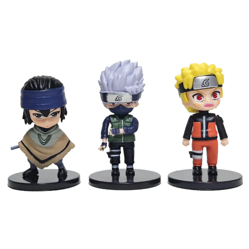 Kit 12 Peças Miniaturas Naruto Shippuden