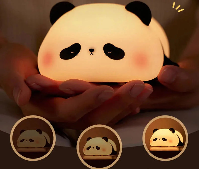 Luminária de silicone Panda