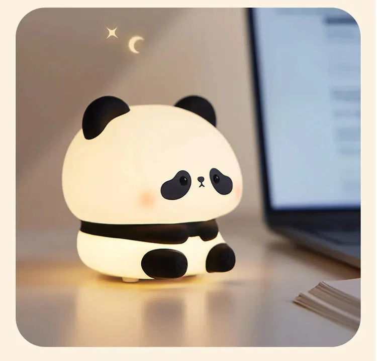 Luminária de silicone Panda